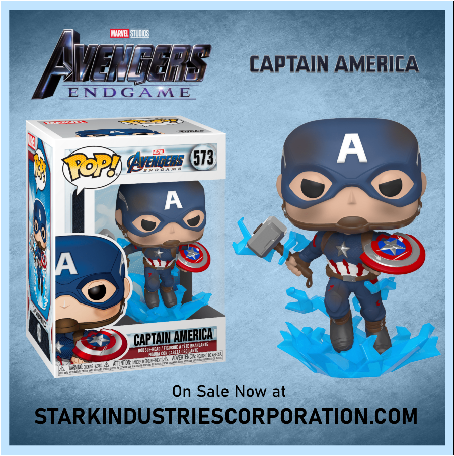 Funko Pop Avengers Endgame CAPTAIN AMERICA 573 with Shield Mjolnir