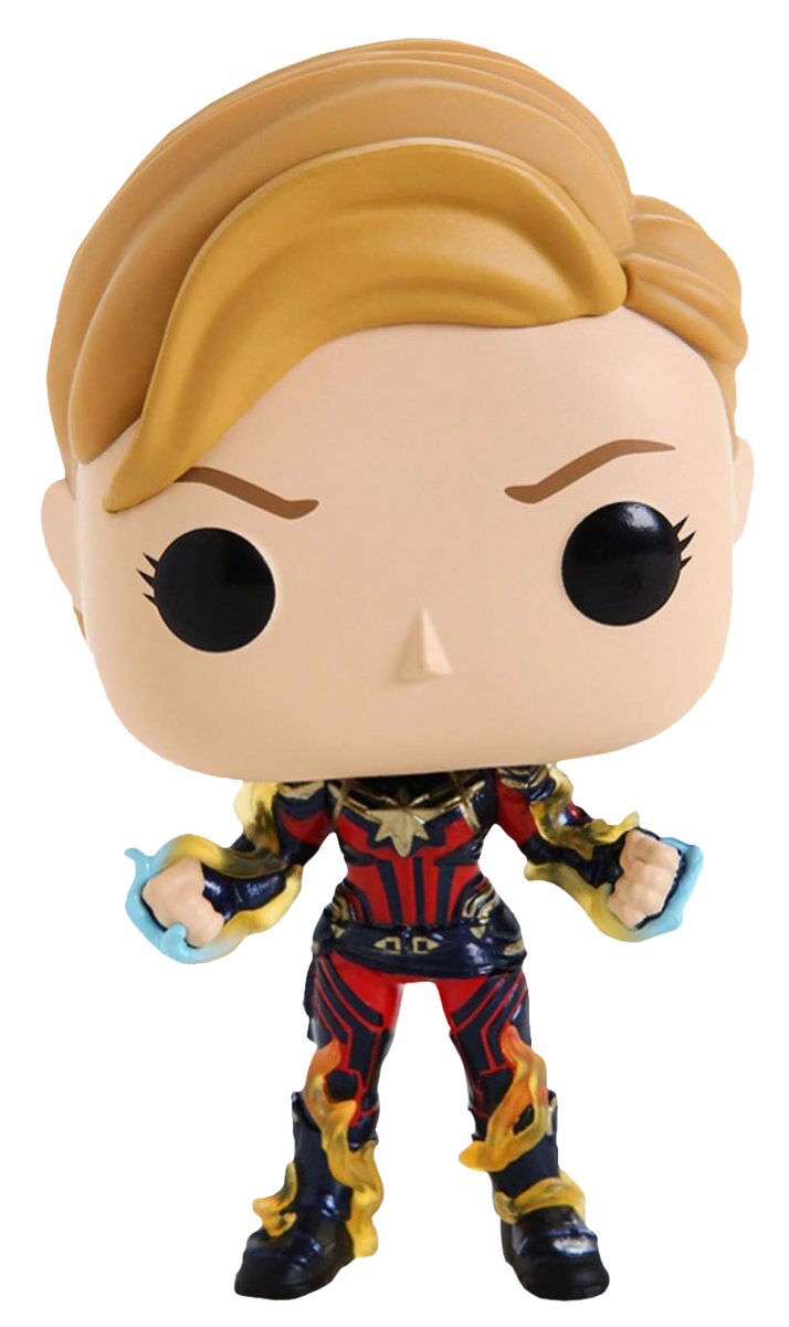 Funko Pop Avengers Endgame CAPTAIN MARVEL 576 with New Hair Stark Industries Corporation