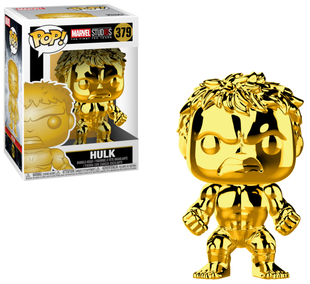 Funko Pop! Marvel Studios 10 Years HULK Gold Chrome #379 – Stark