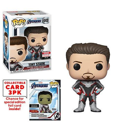 Funko Pop! Avengers: Endgame TONY STARK #449 with Collector Cards - EE Exclusive