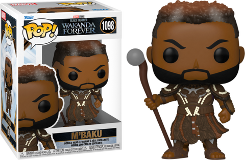 Funko Pop! Black Panther Wakanda Forever M'BAKU #1098 vinyl bobble-head figure