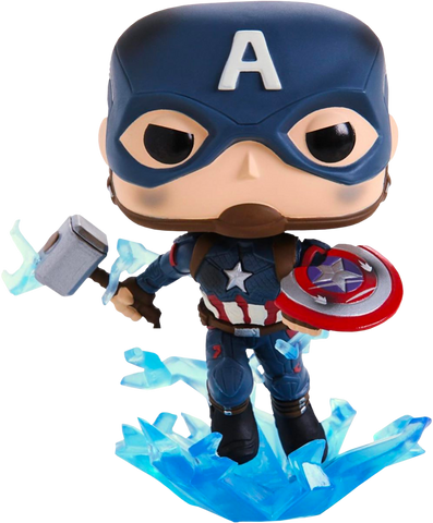 Funko Pop! Avengers: Endgame CAPTAIN AMERICA #573 with Shield & Mjolnir