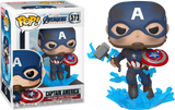 Funko Pop! Avengers: Endgame CAPTAIN AMERICA #573 with Shield & Mjolnir