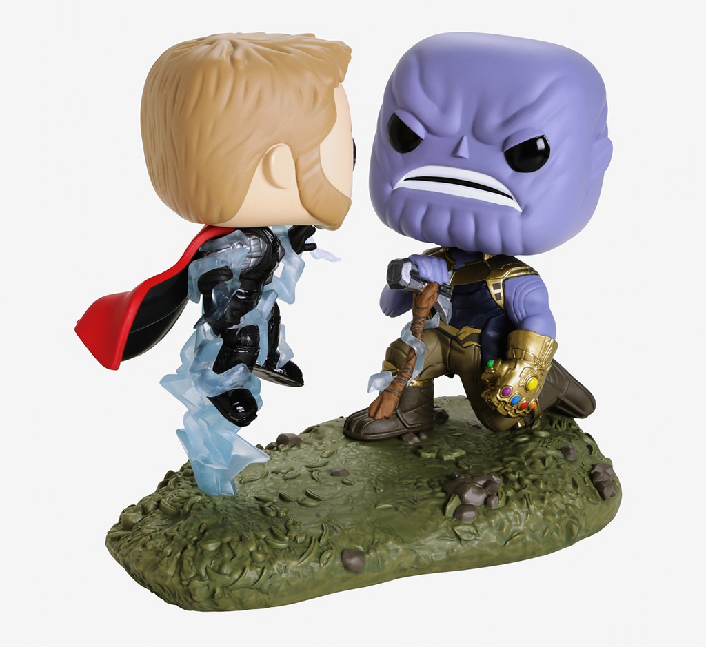 Funko Pop! Movie Moments Marvel Avengers Infinity War 698 Captain America  VS. Thanos (Hot Topic Exclusive)