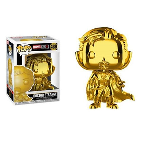 Funko Pop! Marvel Studios 10 Years DOCTOR STRANGE Gold Chrome # 439 Fan Vote Winner Exclusive