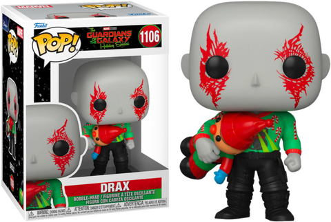 Funko Pop! Marvel The Guardians Of The Galaxy Holiday Special DRAX #1106 vinyl bobble-head figure