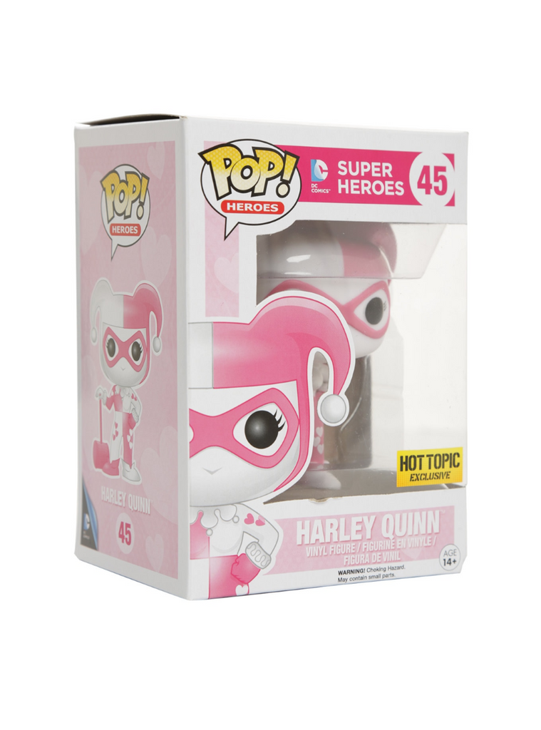 Funko Pop! Harley Quinn Pink Hearts #45 Diamond Collection Hot Topic E –  Stark Industries Corporation