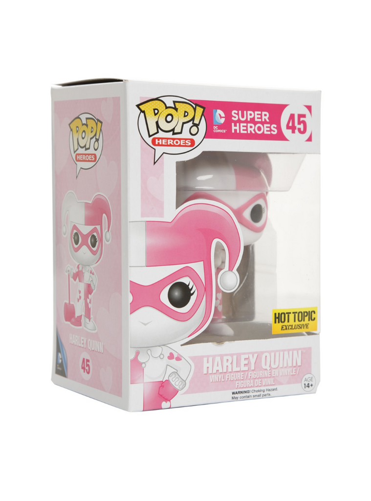 Funko Harley Quinn Pink Hearts #45 Diamond Collection Hot Topic E Industries Corporation