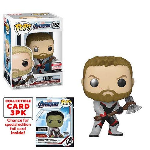 Funko Pop! Avengers: Endgame THOR #452 with Collector Cards - EE Exclusive