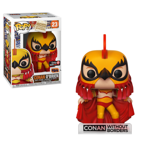 Funko Pop! Luchador Conan O'Brien #23 Conan Without Borders GameStop Exclusive / EB Games Exclusive