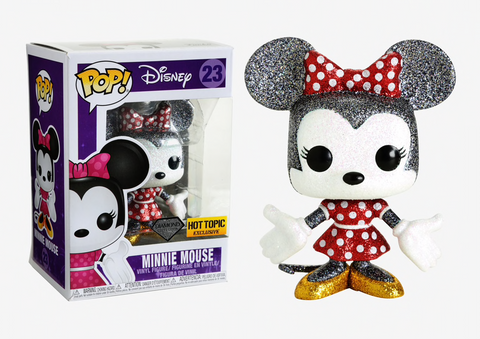 Funko Pop! Disney Minnie Mouse #23 Diamond Collection Hot Topic Exclusive
