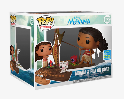 Funko Pop! Rides Disney: MOANA & PUA ON BOAT #62 (SDCC 2019 Exclusive, BoxLunch Exclusive)