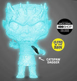 Funko Pop! Game of Thrones Crystal NIGHT KING #84 with Dagger in Chest Glow-In-The-Dark vinyl figure HBO EXCLUSIVE