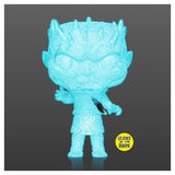 Funko Pop! Game of Thrones Crystal NIGHT KING #84 with Dagger in Chest Glow-In-The-Dark vinyl figure HBO EXCLUSIVE