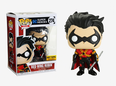 Funko Pop! Red Wing Robin #274 DC Super Heroes Hot Topic Exclusive