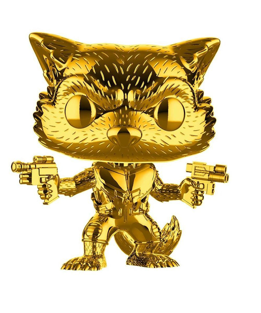 Funko Pop! Rocket Gold Chrome #420 FYE Exclusive – Stark