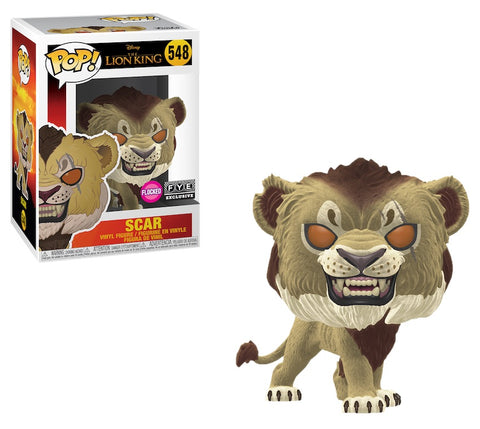 Funko Pop! Disney: The Lion King FLOCKED SCAR #548 FYE Exclusive