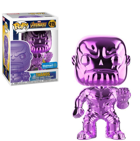 Funko Pop! Avengers Infinity War THANOS Purple Chrome #289 Walmart Exclusive