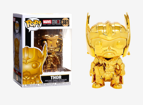 Funko Pop! Marvel Studios 10 Years THOR Gold Chrome #381