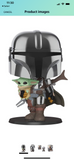 Funko Pop! Star Wars THE MANDALORIAN WITH CHILD #380 10” vinyl figure