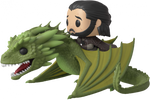 Funko Pop Rides! Game of Thrones:  Jon Snow riding Rhaegal (Battle of Winterfell)